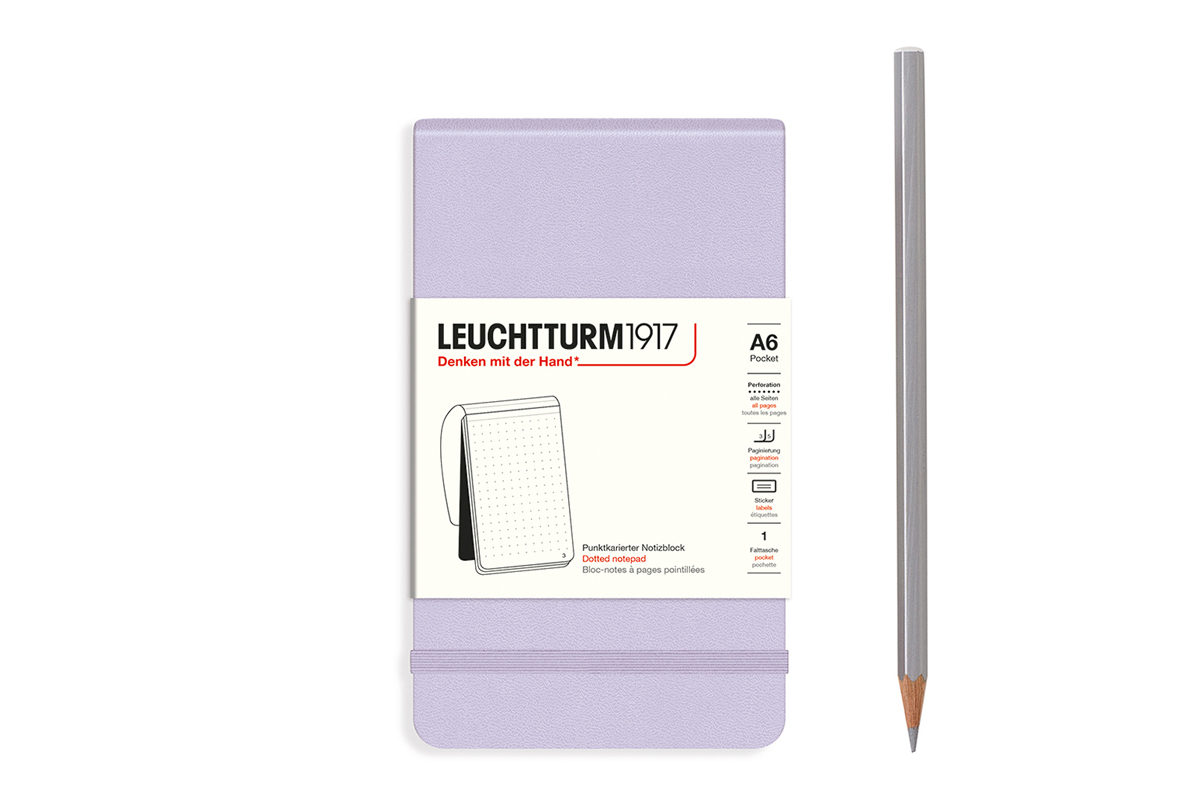 LEUCHTTURM1917 Notepad Dotted Hardcover A6 Lilac